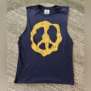 UNIF Sleeveless Tank Smiley Melted Peace Sign